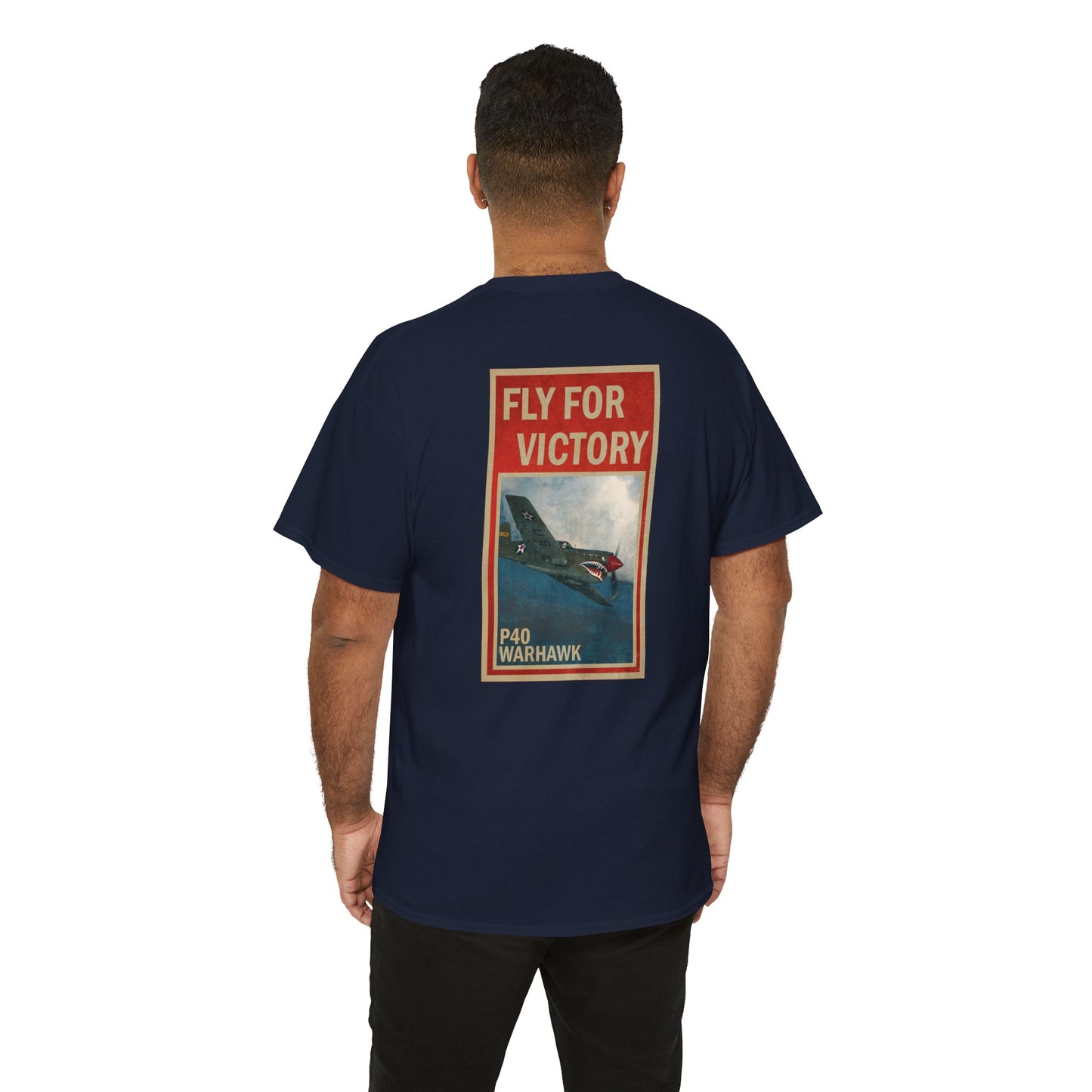 P40 Warhawk "Fly For Victory" Heavy Cotton Tee