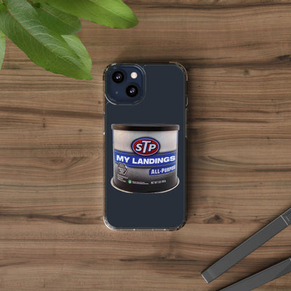 Greasy Landing Custom Clear Phone Case