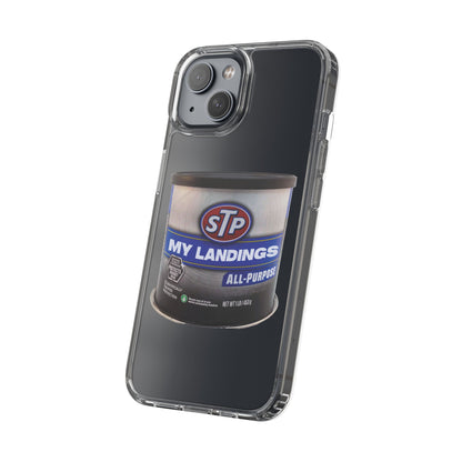 Greasy Landing Custom Clear Phone Case