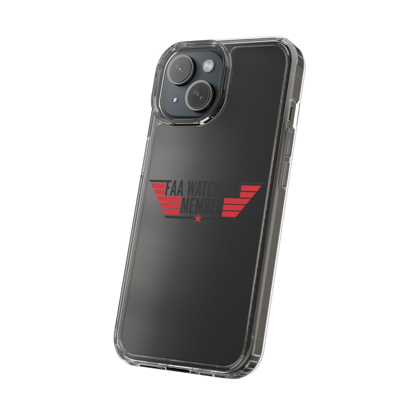 FAA Watchlist Member Clear Phone Case