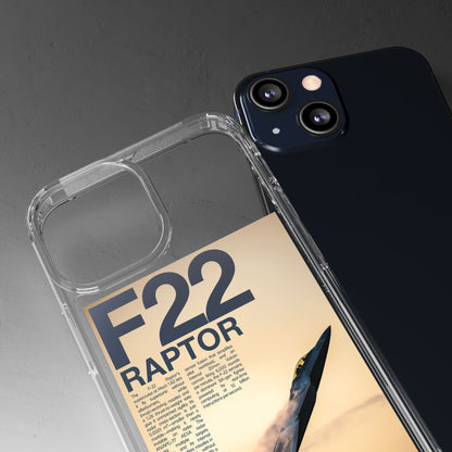F22 Raptor Clear Phone Case, Military Aviation Accessory, Unique Gift for Airplane Enthusiasts, Customizable iPhone Cover, Durable [...]