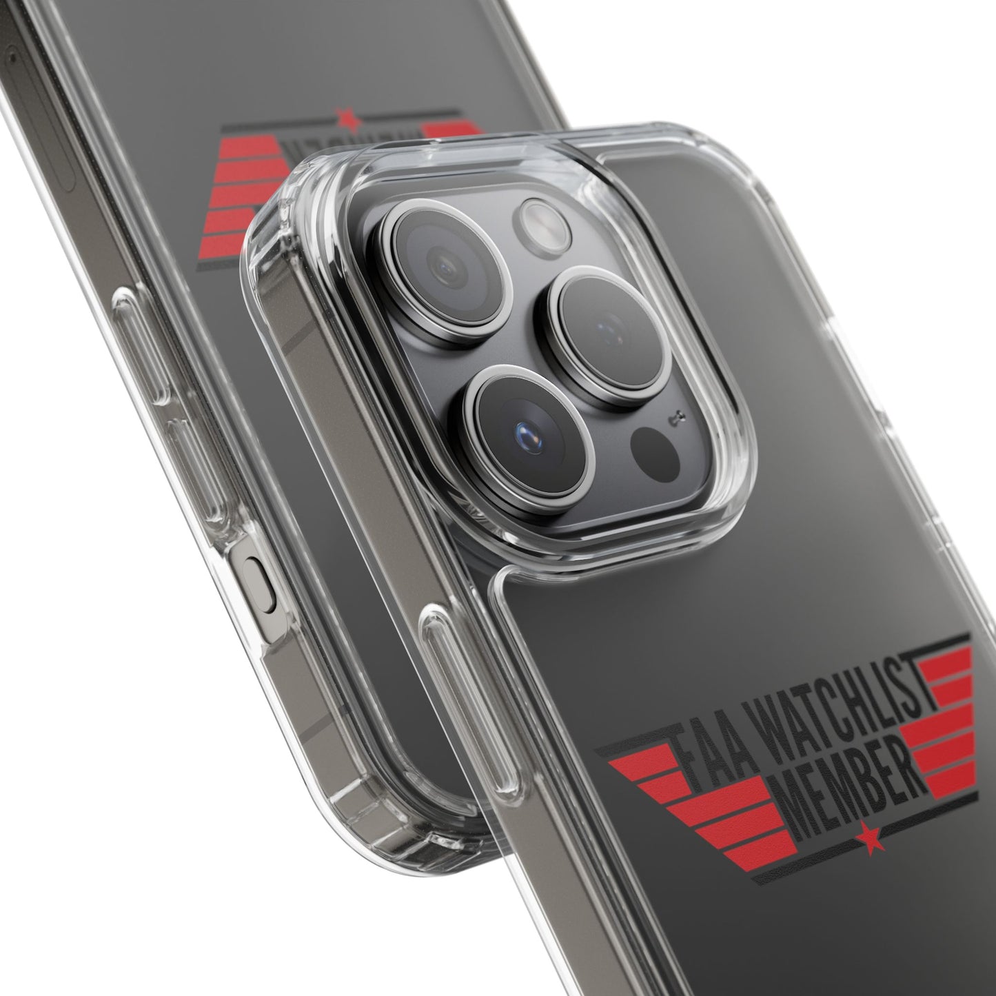 FAA Watchlist Member Clear Phone Case
