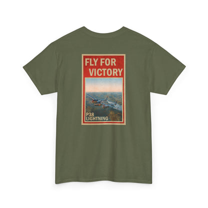 P38 Lightning "Fly For Victory" Heavy Cotton Tee