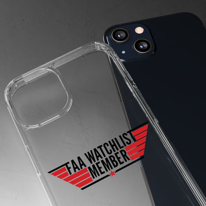 FAA Watchlist Member Clear Phone Case