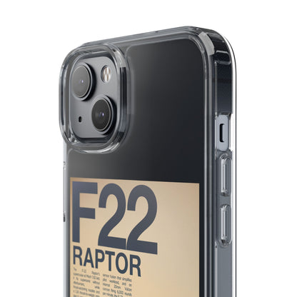 F22 Raptor Clear Phone Case, Military Aviation Accessory, Unique Gift for Airplane Enthusiasts, Customizable iPhone Cover, Durable [...]