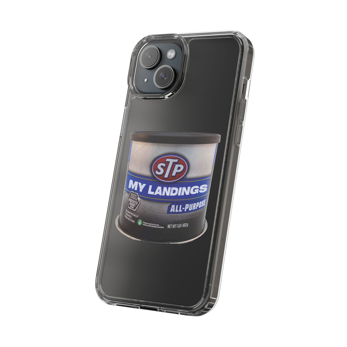 Greasy Landing Custom Clear Phone Case