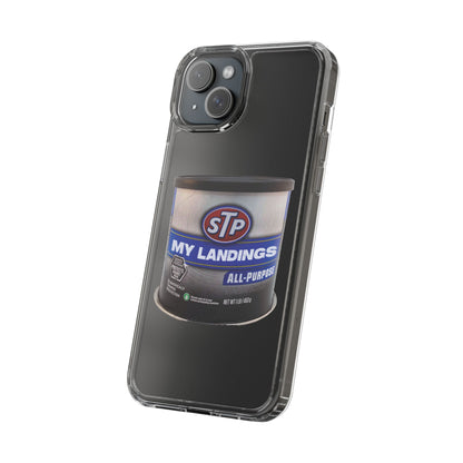 Greasy Landing Custom Clear Phone Case