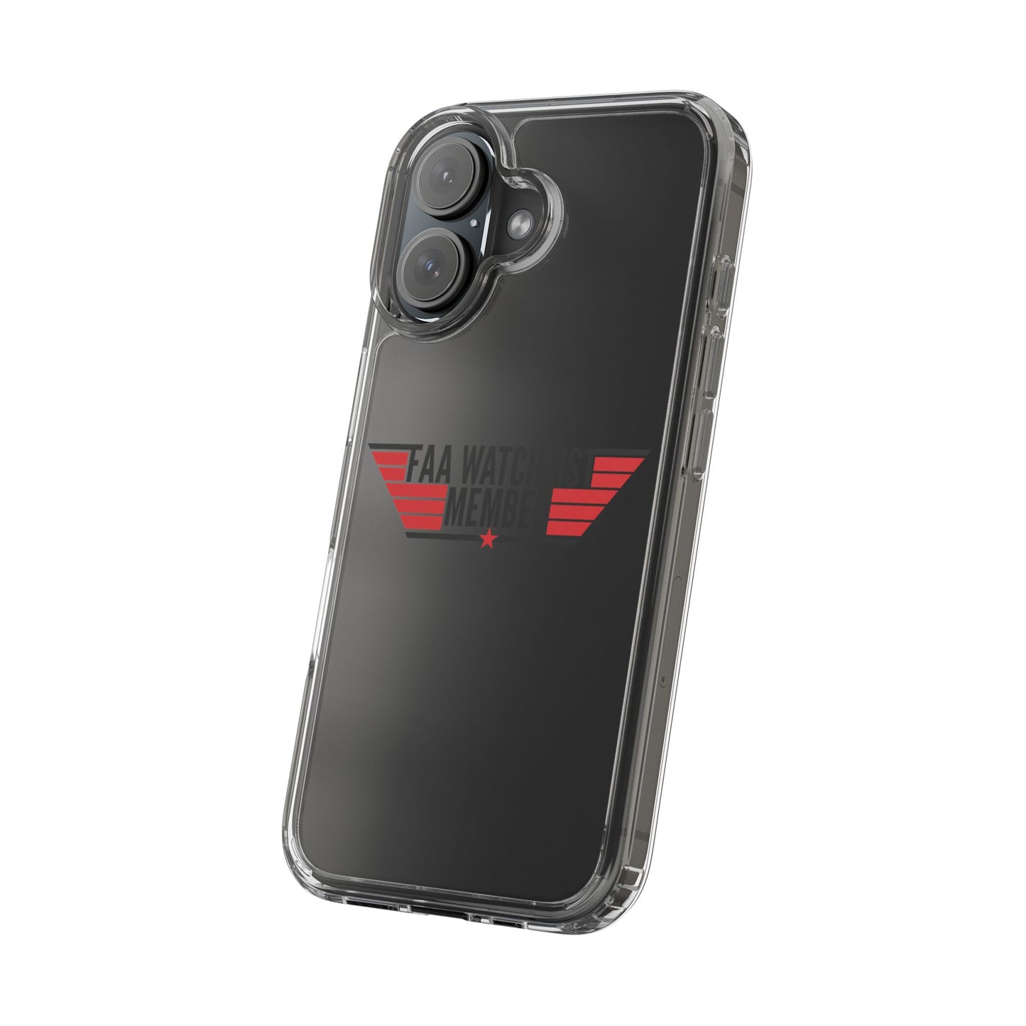 FAA Watchlist Member Clear Phone Case
