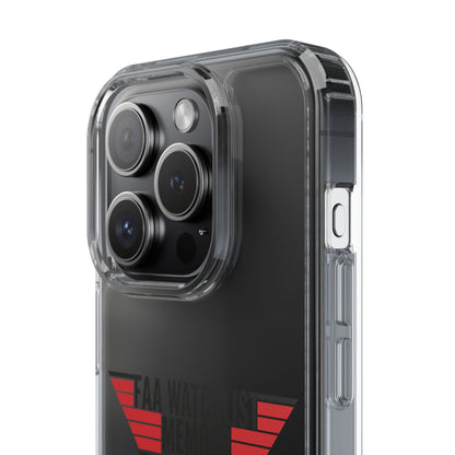 FAA Watchlist Member Clear Phone Case
