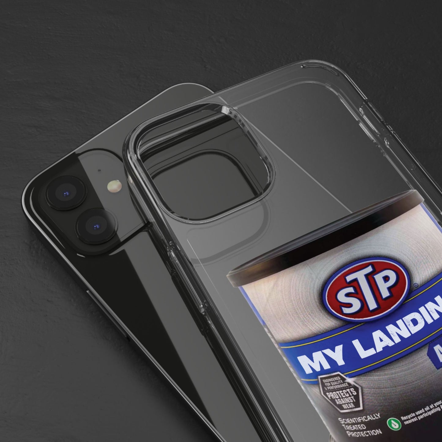 Greasy Landing Custom Clear Phone Case