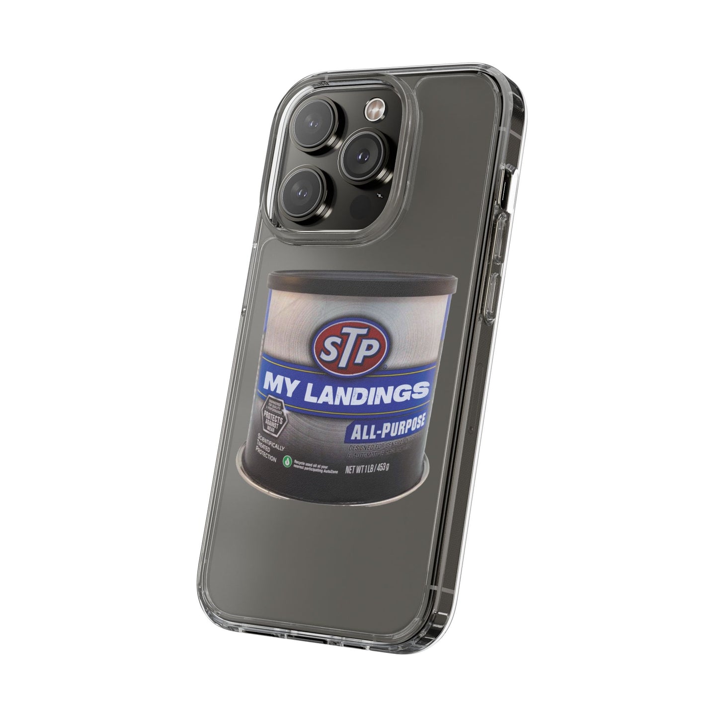 Greasy Landing Custom Clear Phone Case