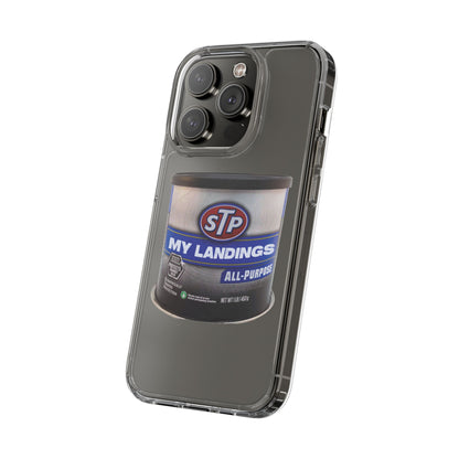 Greasy Landing Custom Clear Phone Case