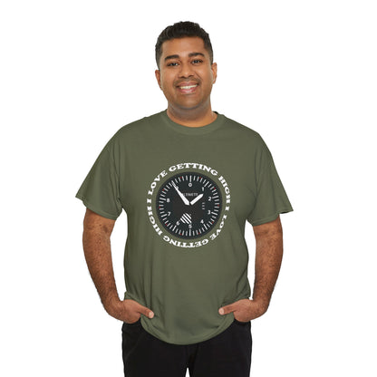 "I Love Getting High" Altimeter Heavy Cotton Tee