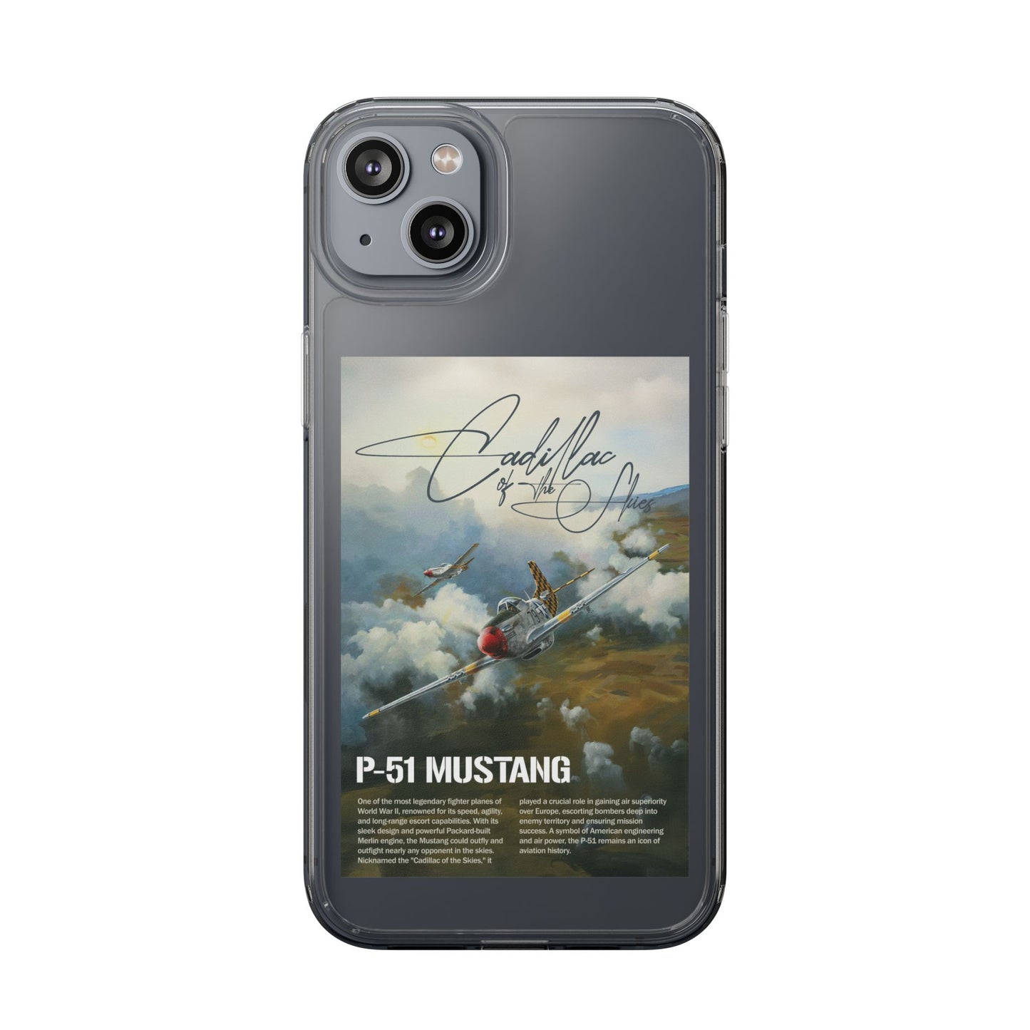 Cadillac of the Sky Clear Phone Case