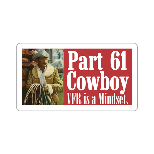 Part 61 Cowboy (VFR) Sticker — Limited Edition + 75 Bonus Entries