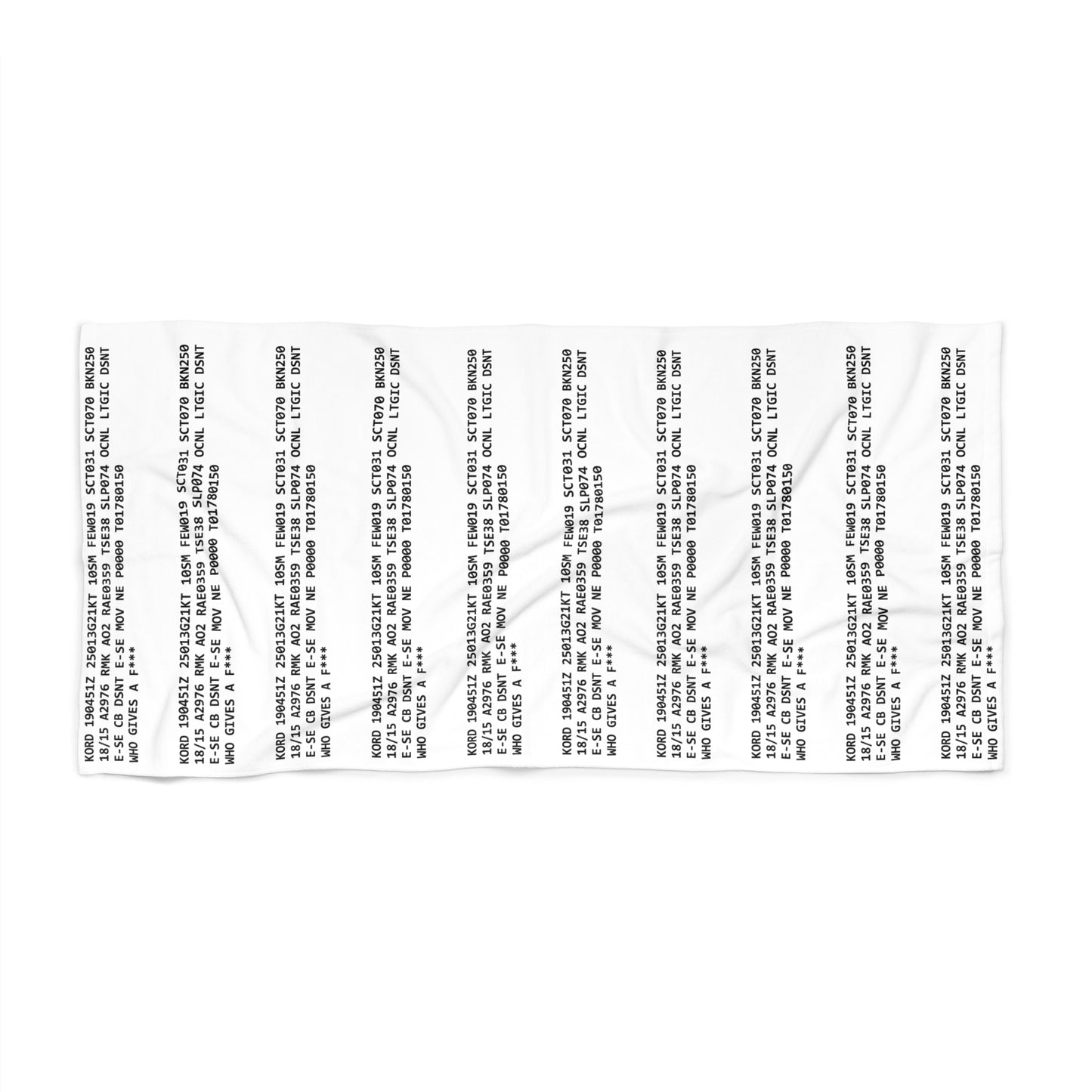 METAR/TAF #1 Beach Towel