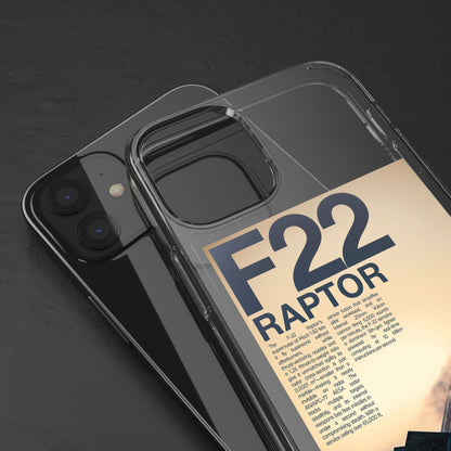F22 Raptor Clear Phone Case, Military Aviation Accessory, Unique Gift for Airplane Enthusiasts, Customizable iPhone Cover, Durable [...]
