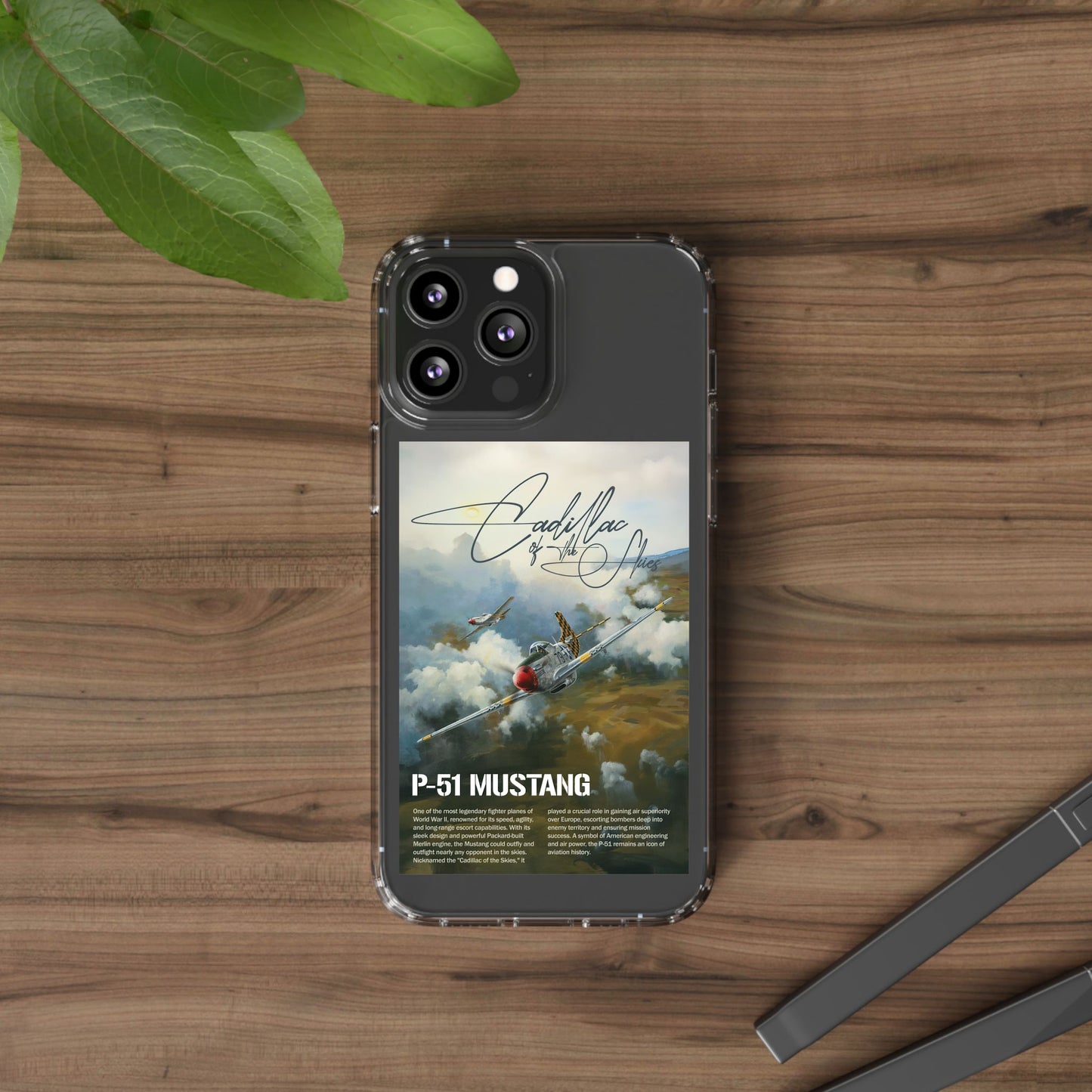 Cadillac of the Sky Clear Phone Case