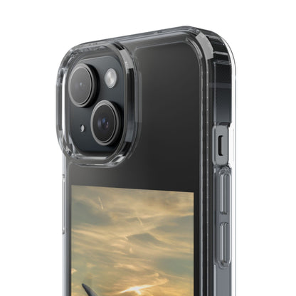 Vintage Warhawk Phone Case, Clear Cases, Military Aviation, Gifts for Him, Unique Phone Accessories