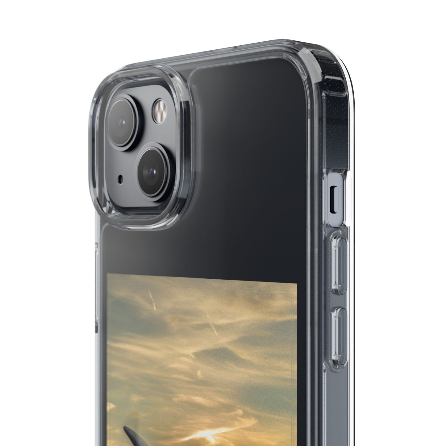 Vintage Warhawk Phone Case, Clear Cases, Military Aviation, Gifts for Him, Unique Phone Accessories