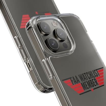 FAA Watchlist Member Clear Phone Case