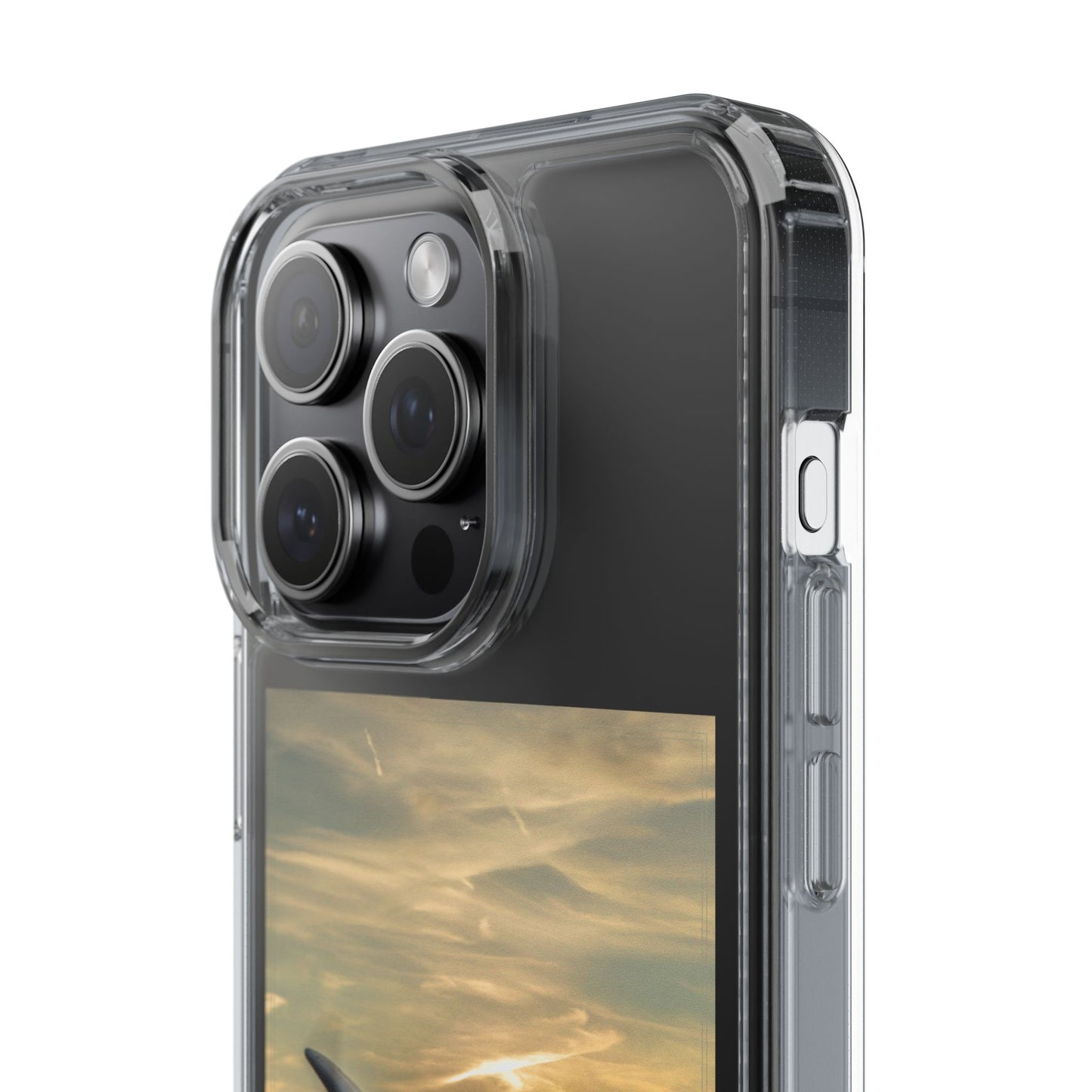 Vintage Warhawk Phone Case, Clear Cases, Military Aviation, Gifts for Him, Unique Phone Accessories