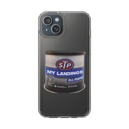 Greasy Landing Custom Clear Phone Case