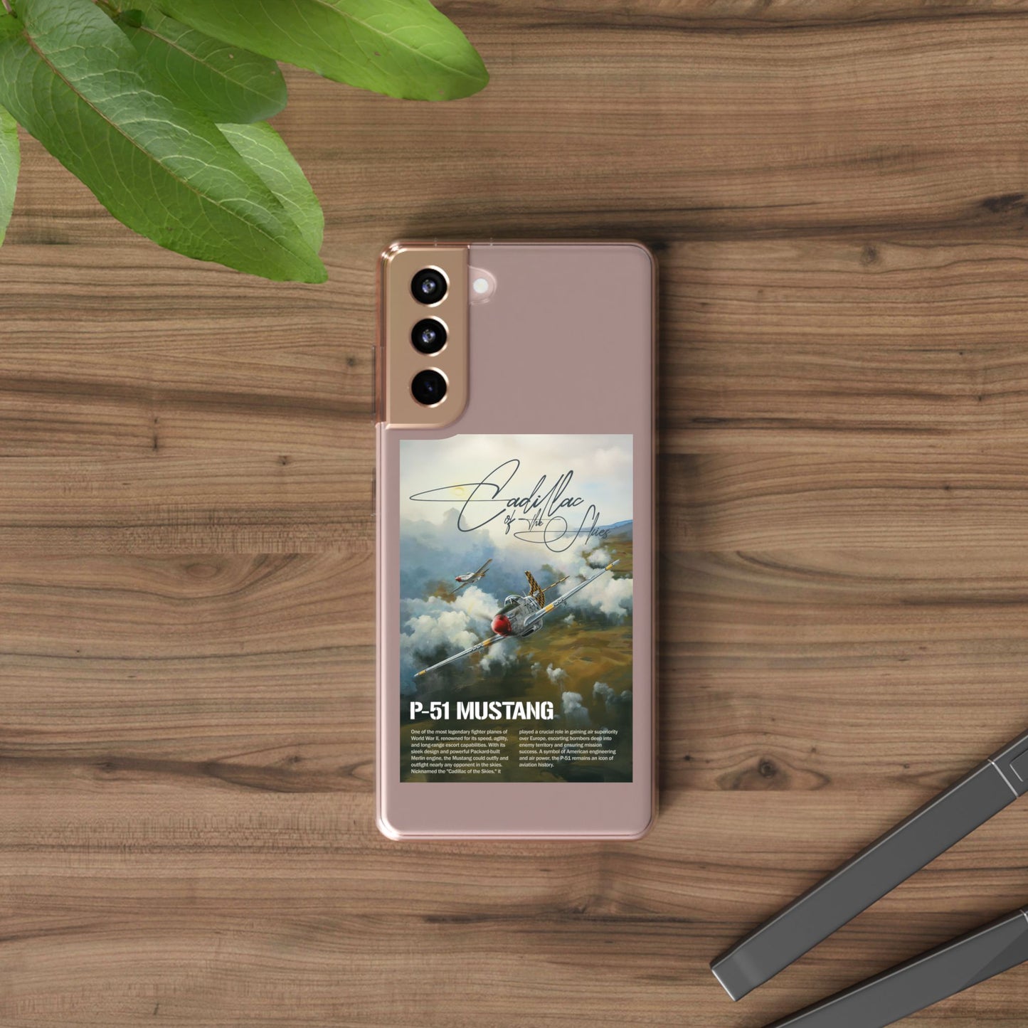 Cadillac of the Sky Clear Phone Case