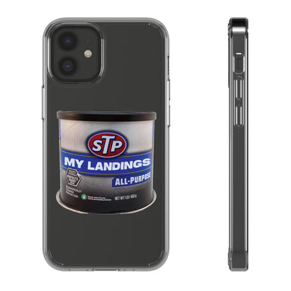 Greasy Landing Custom Clear Phone Case