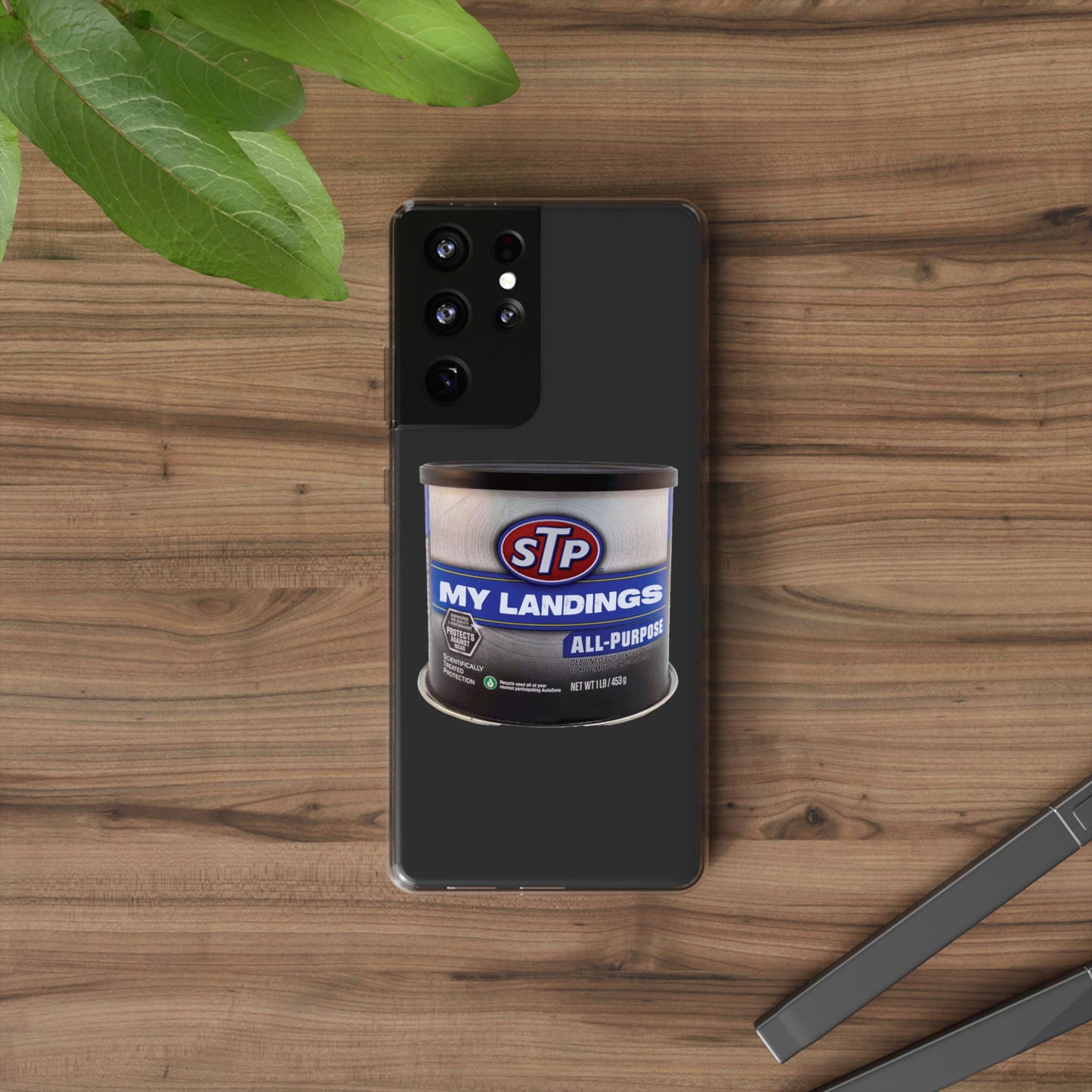 Greasy Landing Custom Clear Phone Case