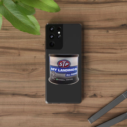 Greasy Landing Custom Clear Phone Case