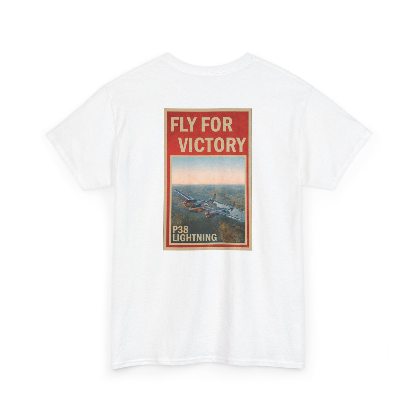 P38 Lightning "Fly For Victory" Heavy Cotton Tee