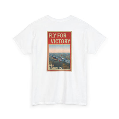P38 Lightning "Fly For Victory" Heavy Cotton Tee