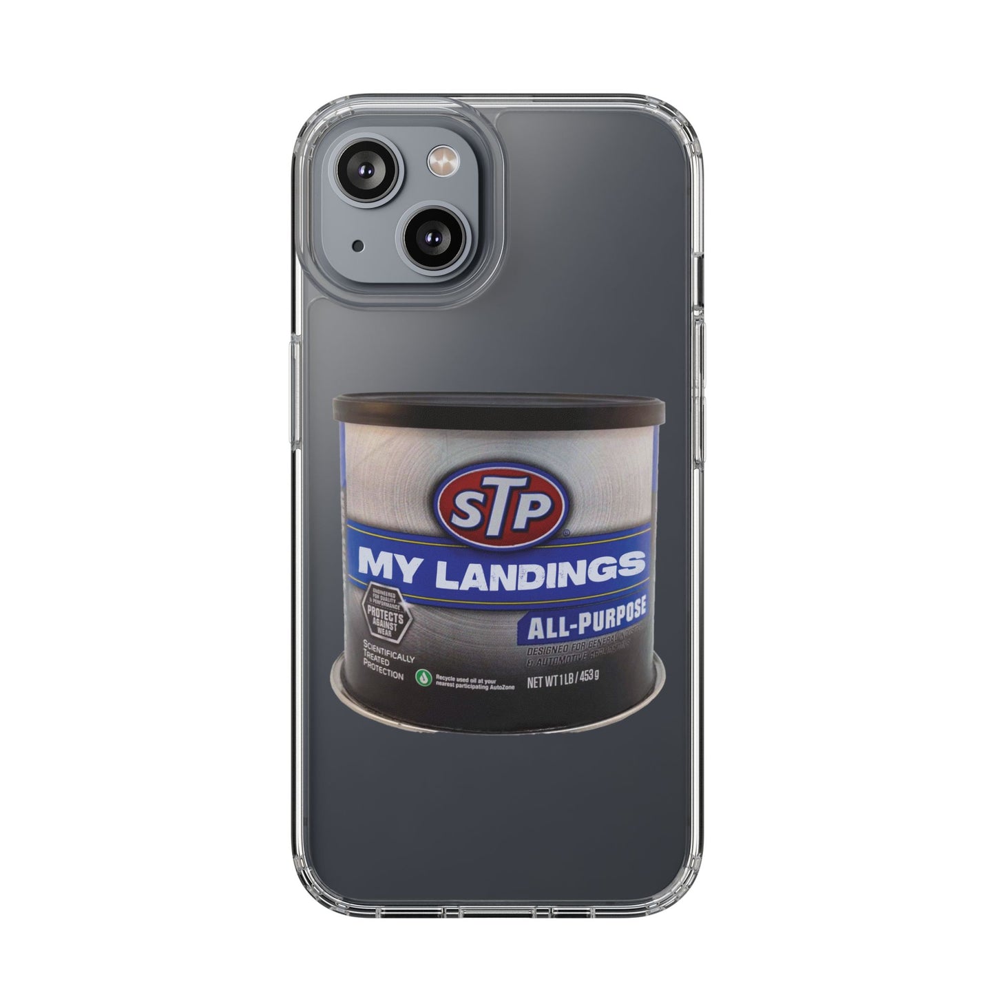 Greasy Landing Custom Clear Phone Case