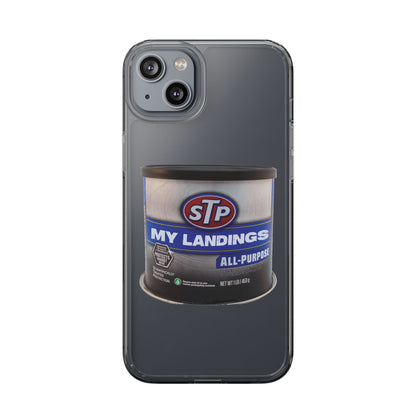 Greasy Landing Custom Clear Phone Case