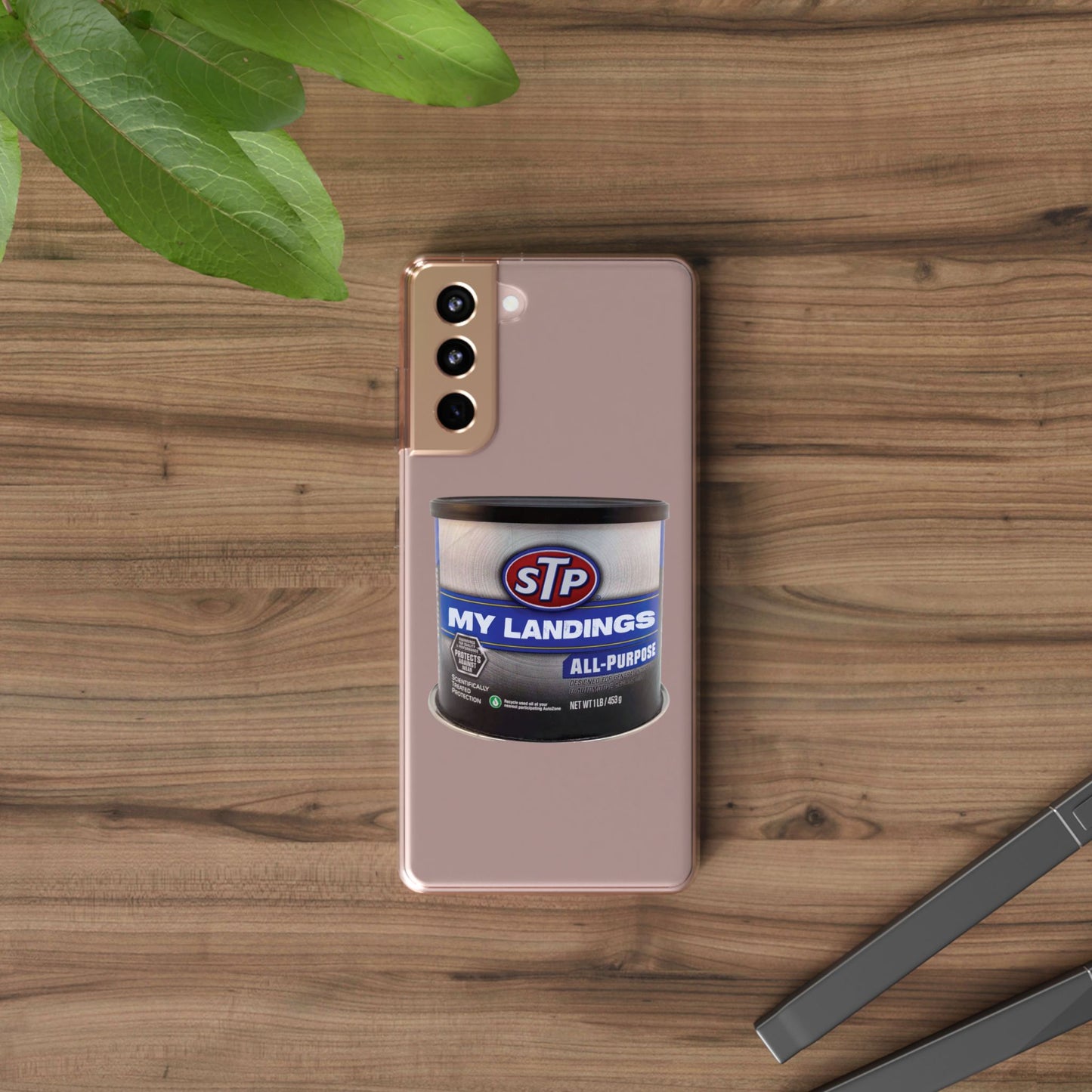 Greasy Landing Custom Clear Phone Case