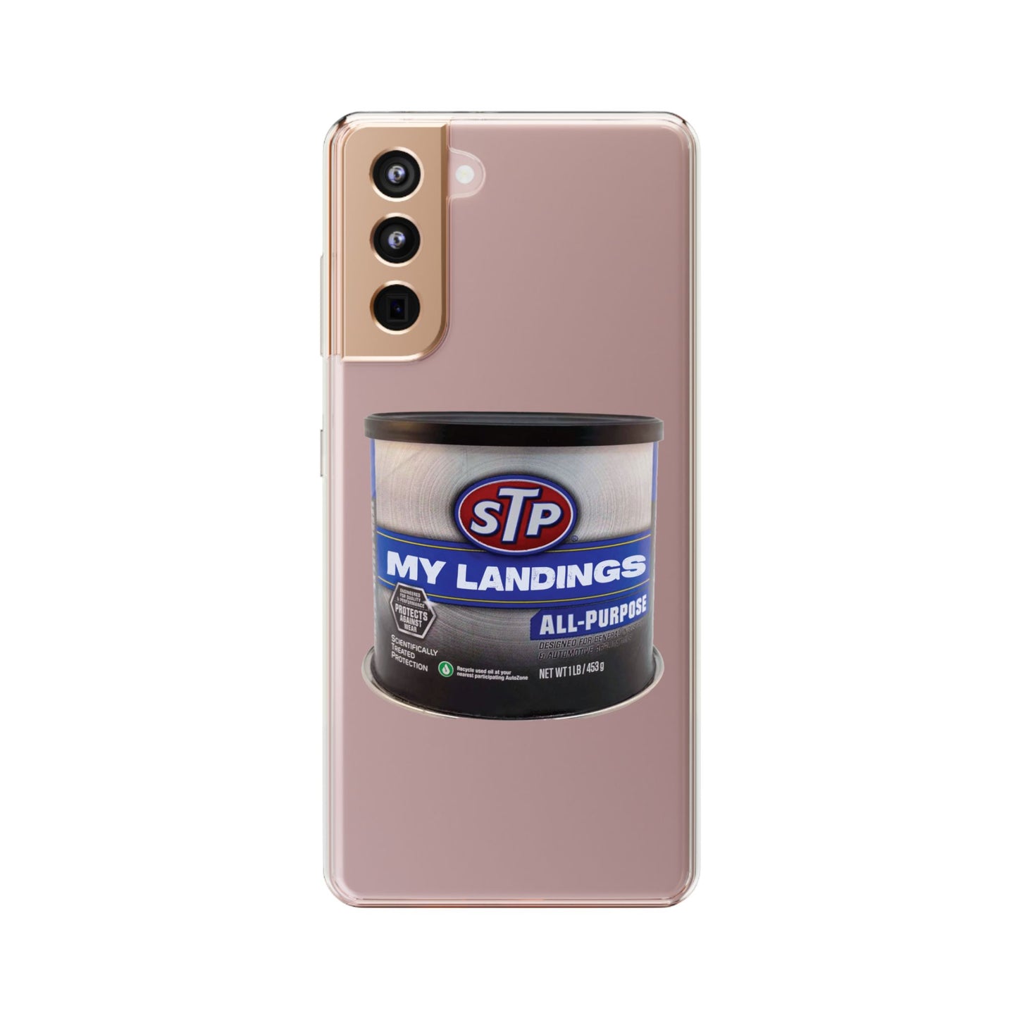 Greasy Landing Custom Clear Phone Case