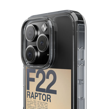 F22 Raptor Clear Phone Case, Military Aviation Accessory, Unique Gift for Airplane Enthusiasts, Customizable iPhone Cover, Durable [...]