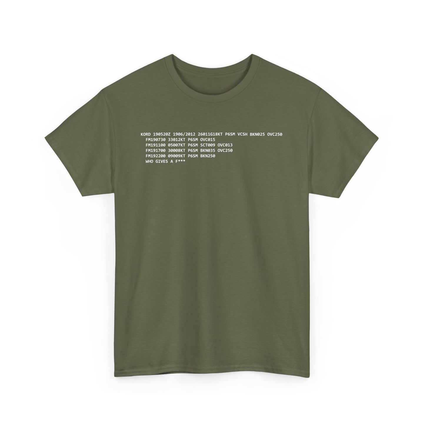 METAR/TAF #2 Heavy Cotton Tee