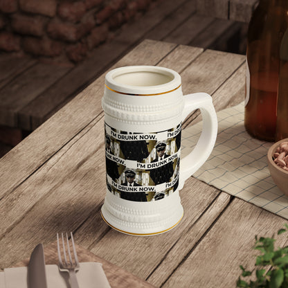 Drunk Now Beer Stein Mug
