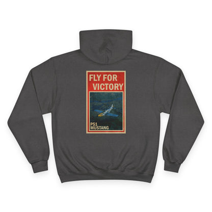 Fly for Victory Vintage P-51 Mustang Champion Hoodie