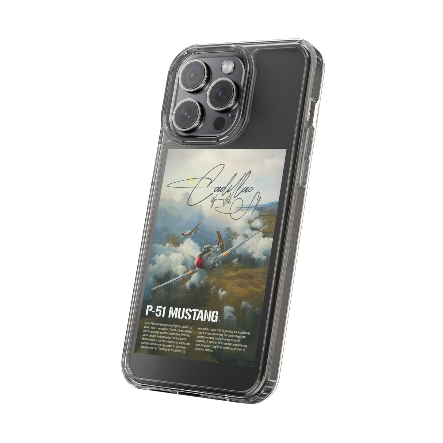 Cadillac of the Sky Clear Phone Case