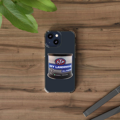 Greasy Landing Custom Clear Phone Case