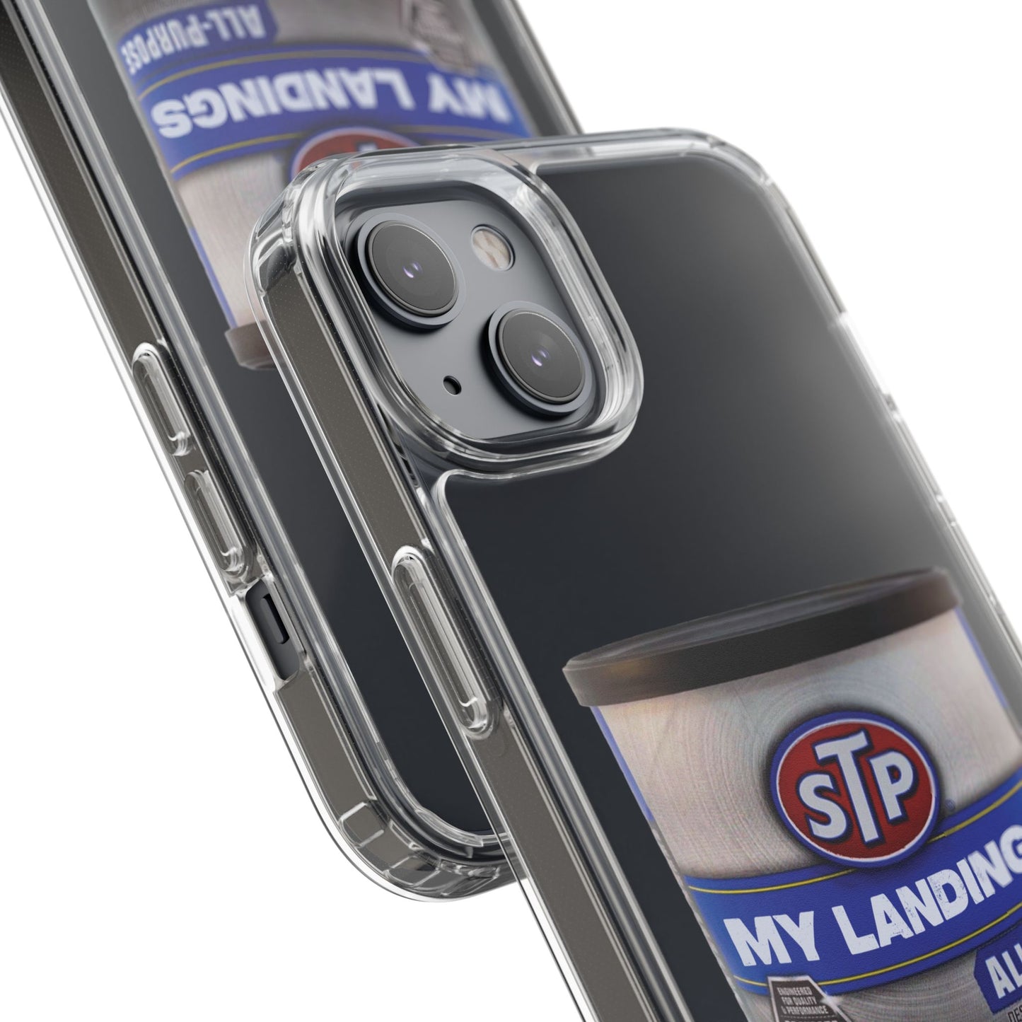 Greasy Landing Custom Clear Phone Case