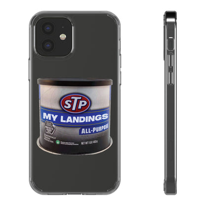 Greasy Landing Custom Clear Phone Case