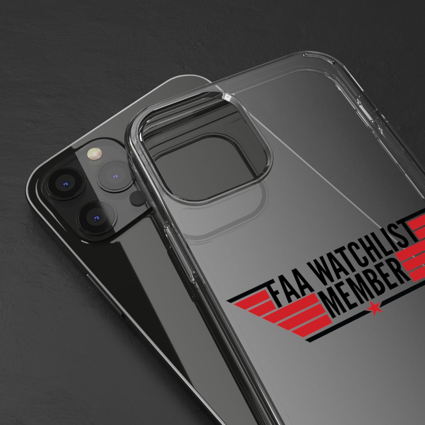 FAA Watchlist Member Clear Phone Case