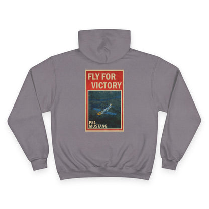 Fly for Victory Vintage P-51 Mustang Champion Hoodie