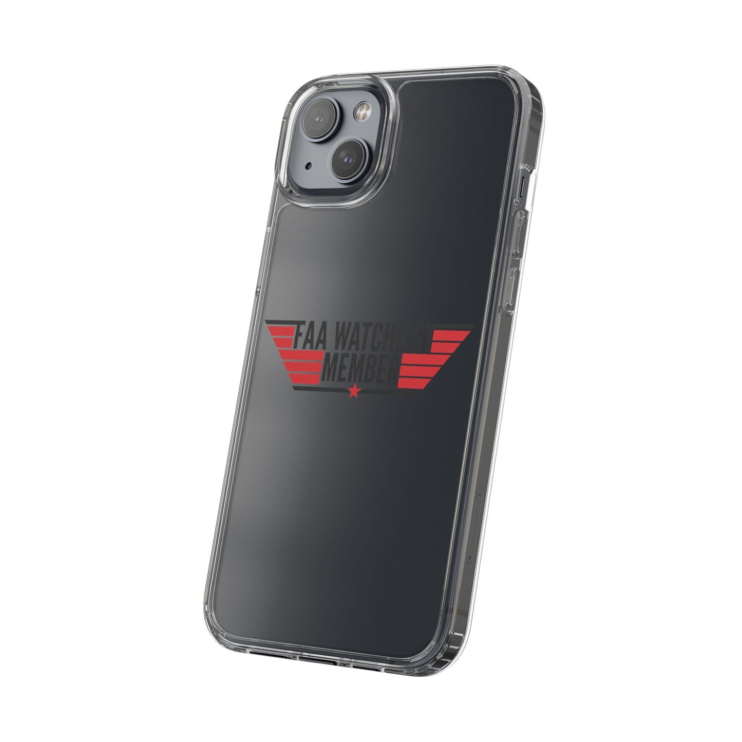 FAA Watchlist Member Clear Phone Case