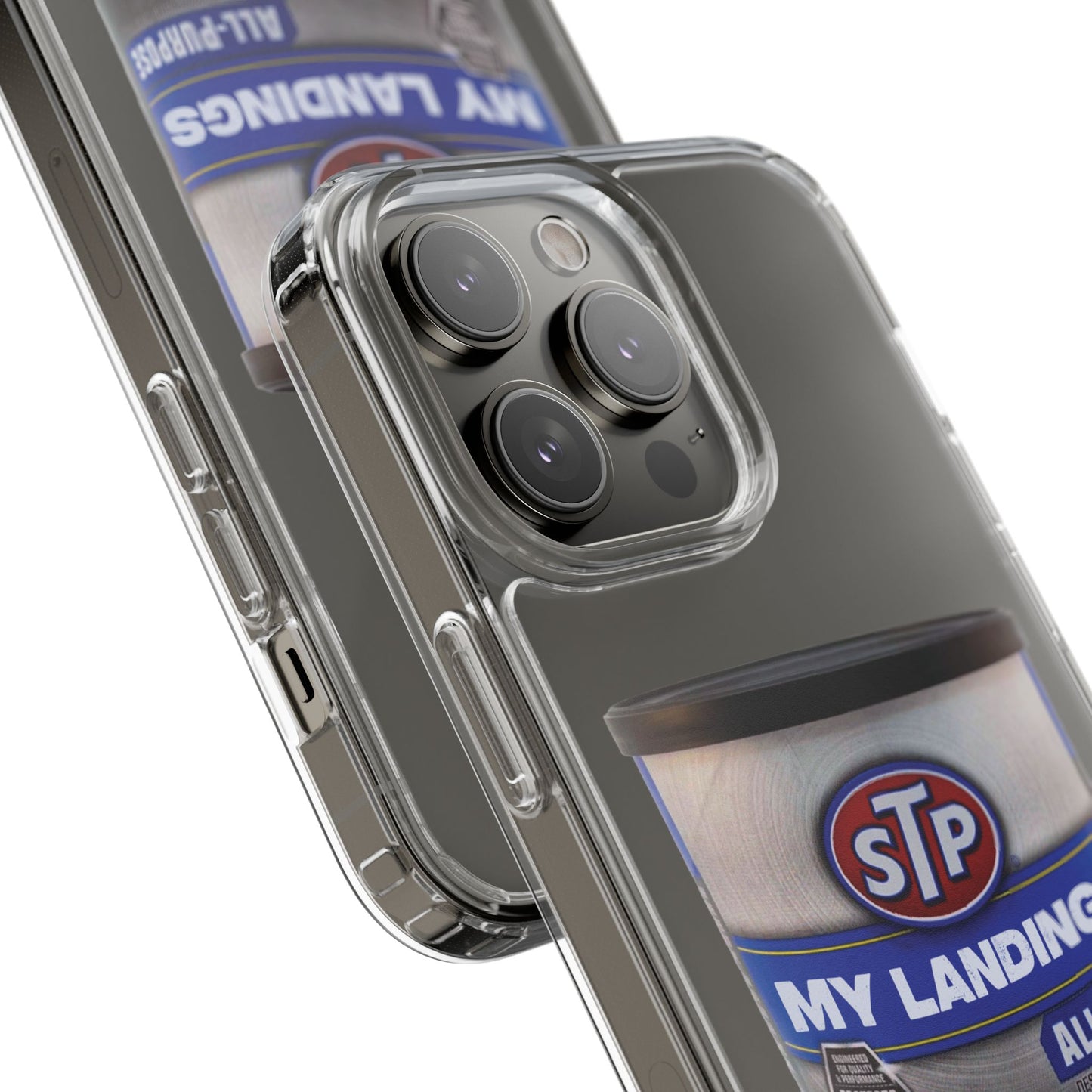 Greasy Landing Custom Clear Phone Case