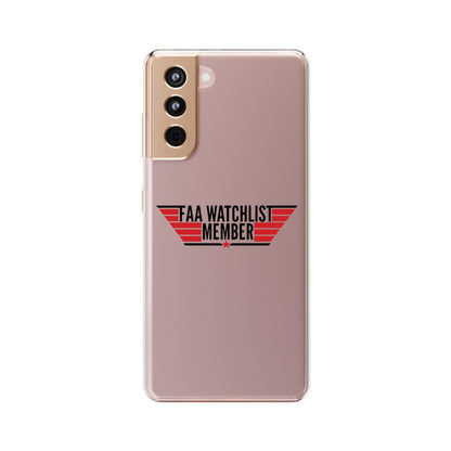 FAA Watchlist Member Clear Phone Case